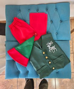 Conjunto navideño para niño, cómodo y festivo para las fiestas de Navidad