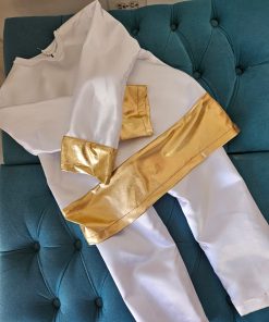 Conjunto blanco personalizado para niña, ideal para eventos formales