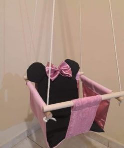 Hamaca de niña rosa personalizada con tela suave y diseño seguro